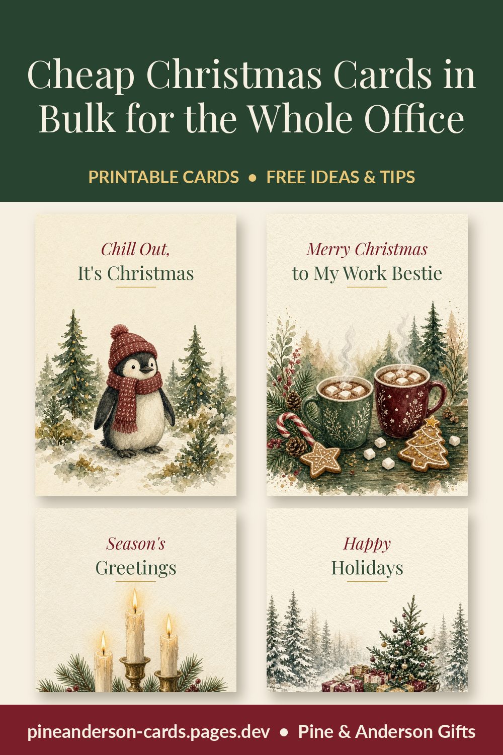 Cheap Christmas Cards in Bulk for the Whole Office
