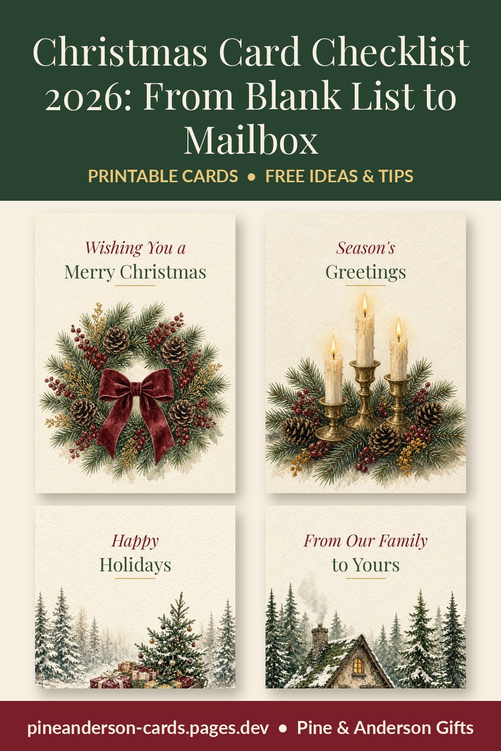 Christmas Card Checklist 2026: From Blank List to Mailbox