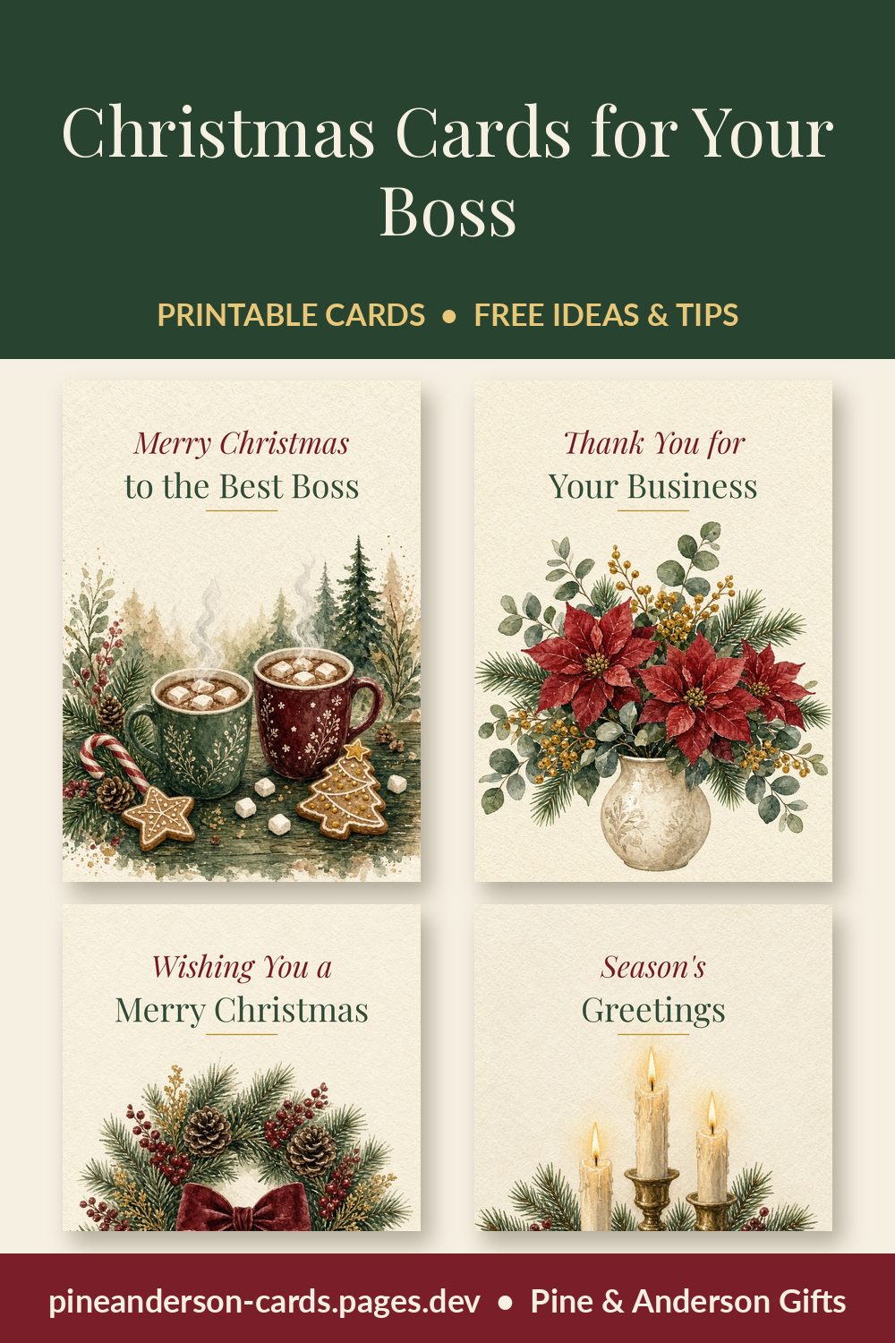 Christmas Cards for Your Boss (Warm, Respectful, Not Awkward)