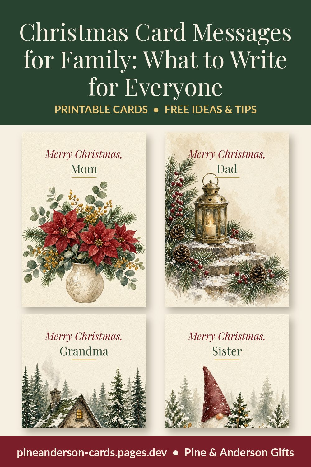 Christmas Card Messages for Family: What to Write for Everyone