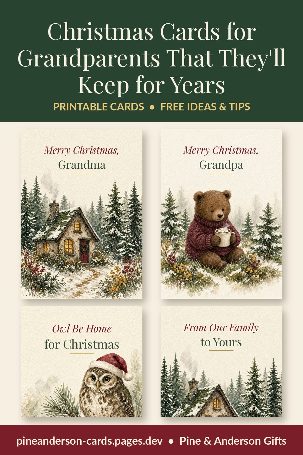 Christmas Cards for Grandparents That They'll Keep for Years