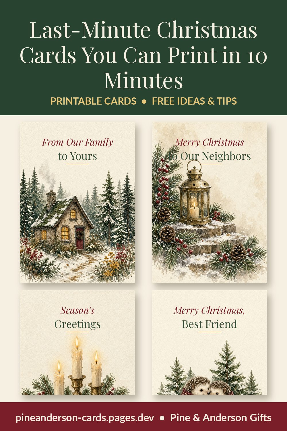 Last-Minute Christmas Cards You Can Print in 10 Minutes
