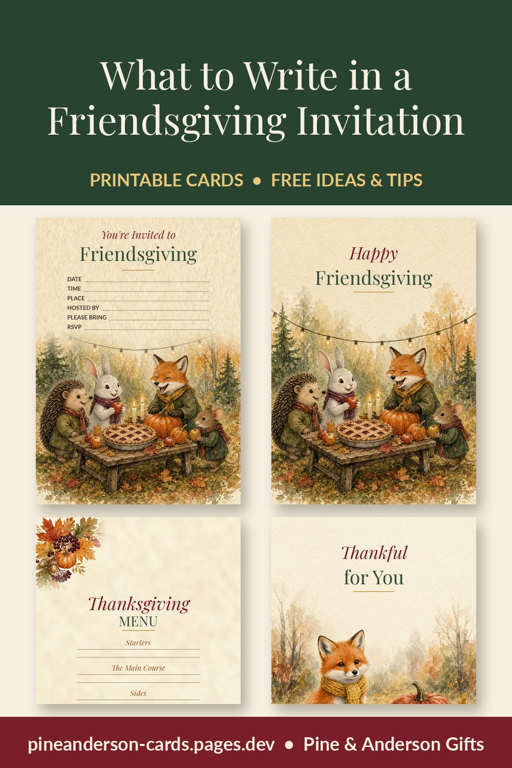 What to Write in a Friendsgiving Invitation (20+ Examples)